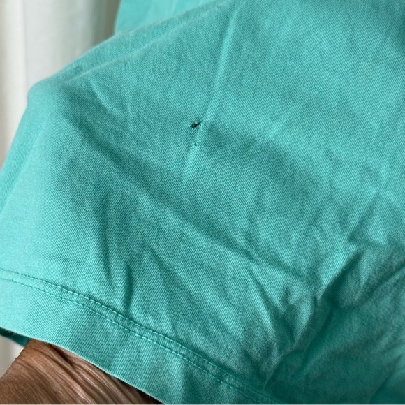Vineyard Vines VTG Men's Sz L  L/S 100% Cotton Turquoise Tee - Picture 6 of 7